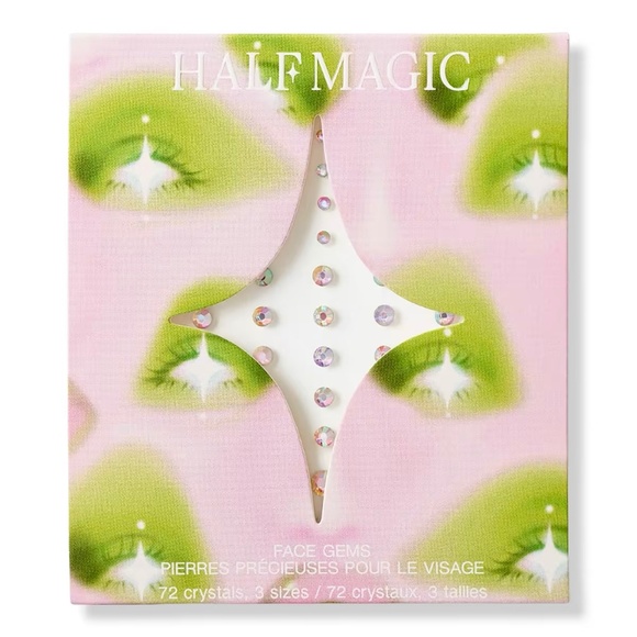 🎁Pick 5 for $25🎁  HALF MAGIC Iridescent Sparkle Self-Adhesive Face Gems - Picture 1 of 10